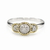 Anillo Oro Blanco 18 Kts con Diamantes AND113