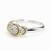 Anillo Oro Blanco 18 Kts con Diamantes AND113 - tienda online