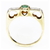 Anillo Oro Amarillo 18 Kts Esmeralda y diamantes ANDE146 - comprar online