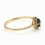 Anillo Oro Amarillo 18 Kts Diamantes y Zafiro Azul Natural ANDZ256 - comprar online