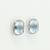 Aros Oro Blanco 18 Kts con Topacio Azul y Diamantes ARDT033 - tienda online