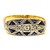 Anillo Oro Amarillo 18 Kts Zafiros Azules y Diamantes ANDZ182 en internet