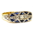 Anillo Oro Amarillo 18 Kts Zafiros Azules y Diamantes ANDZ182 - comprar online