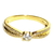 Anillo Oro Amarillo 18 Kts Diamantes AND259 - La Peregrina - Joyas y Relojes