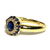 Anillo Oro Amarillo 18 Kts Diamantes y Zafiros Azules ANDZ261 - La Peregrina - Joyas y Relojes