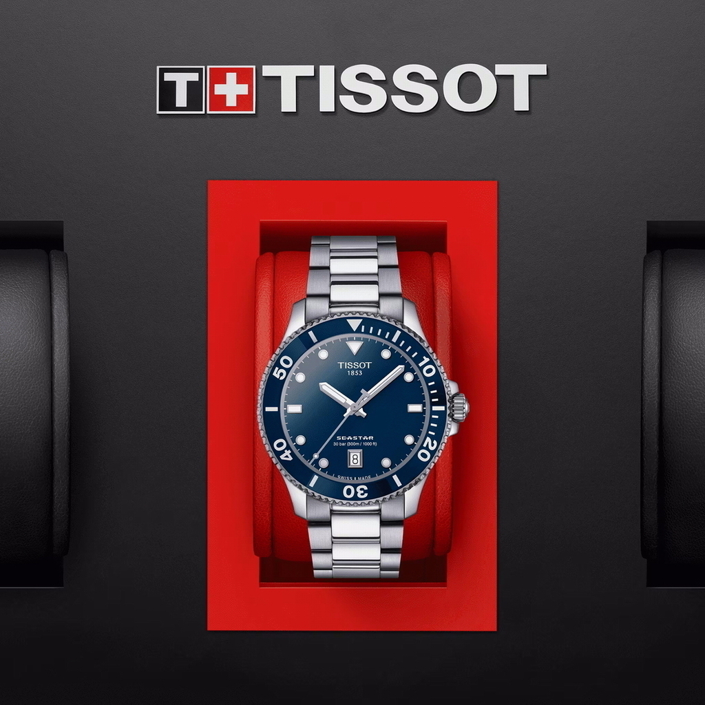 Reloj Tissot Seastar 1000 40 mm T1204101104100 T120.410.11.041.00