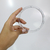 Argola Plástica Transparente Para Artesanato 10,5cm 10 Unidades na internet