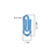 Clips Plástico Para Decoração Escritório 2,5cm Azul - 100 Unidades - comprar online