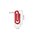 Clips Plástico Para Decoração Escritório 2,5cm Vermelho - 100 Unidades - comprar online