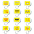 Chaveiro Emoji Acrílico Personalizado 12 Unidades