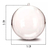 50 Esferas Bola De Acrílico Transparente 5cm - comprar online
