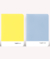 Libretas x2 POCKET Colorblock celeste/amarillo