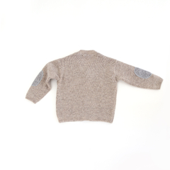 Cardigan Ochitos/ Beige - comprar online