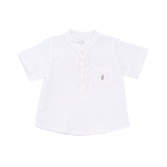 Camisa Mao/ Lino blanca