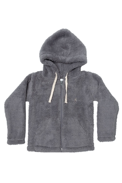 Campera Peluche Gris