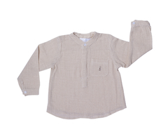 Camisa Mao gasa beige