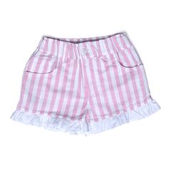 Short Volados raya rosa