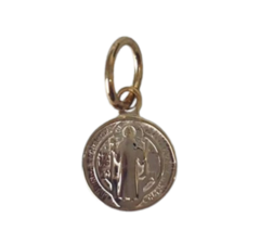 Medalha São Bento Mini - Ouro Vermeil
