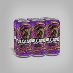 Six pack Vulcano Sabores / Ice Grape & Fire Citrus - Vulcano Energy Drink 473ml lata - comprar online