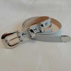 Cinturón GUERNIKA -hebilla tejana de líneas simples - 2cm - comprar online