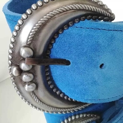 ZURRIOLA - Cinturón de Gamuza en 6,5cm - tienda online