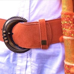 ZURRIOLA - Cinturón de Gamuza en 6,5cm
