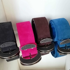 MUNDAKA - Cinturón de Gamuza en 6cm - comprar online