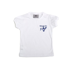 camiseta baby look m/c branca - comprar online