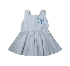 vestido tricoline poa cinza - comprar online