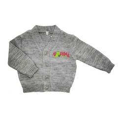 cardigan retilinea cinza - comprar online