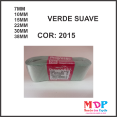 FITA CETIM SIMPLES CF009 38 mm COR 2015 VERDE SUAVE Peca 10 metros