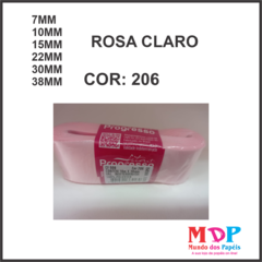 FITA CETIM SIMPLES CF005 22MM COR 206 ROSA CLARO Peca 10 metros