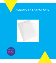 ACETATO 0.18 A3 PCT C/10