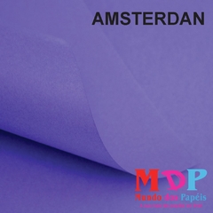 Papel Color Plus Amsterdam - Roxo 180G A4 50 fls