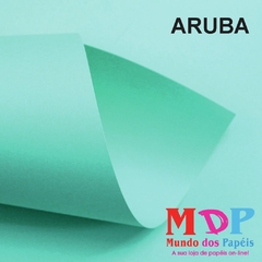 Papel Color Plus Aruba - Verde Tifany 180G A4 50 fls