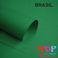 Papel Color Plus Brasil - Verde 180G A4 10 fls