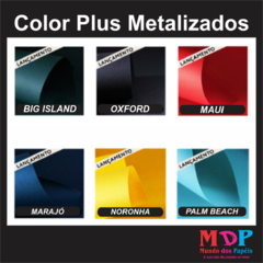 Papel Color Plus Metálico BIG ISLAND 180G A4 10 fls