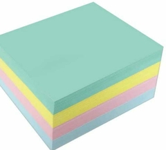 PAPEL OFFSET COLORIDO C/ 4 CORES AZUL, VERDE, ROSA E AMARELO 75G A6 500 FLS