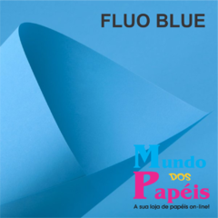 Papel Color Fluo Blue - Azul 180G A4 500 fls