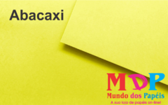 Papel Candy Plus MACEDÔNIA (Abacaxi) - Amarelo 180G A4 50 fls