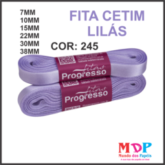 FITA CETIM SIMPLES CF001 7MM COR 245 LILAS Peca 10 metros