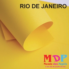 Papel Color Plus Rio de Janeiro - Amarelo Ouro 180G A4 20 fls