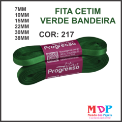 FITA CETIM SIMPLES CF007 30MM COR 217 VERDE BANDEIRA Peca 10 metros - comprar online