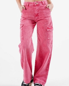 JEAN ELLIAN CARGO FUCSIA - comprar online