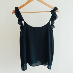 BLUSA CREPE ESPALDA VOLADO (SIN CAMBIO) - tienda online