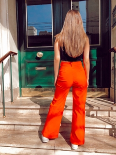 PANTALON TELMA WIDE LEG NARANJA (SIN CAMBIO) - comprar online