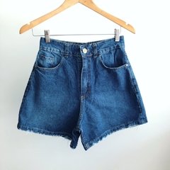 SHORT JEAN SUPER TIRO ALTO AZUL (SIN CAMBIO) en internet