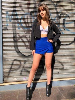 SKORT BENGALINA PICOS AZUL (SIN CAMBIO) - Vikita Store