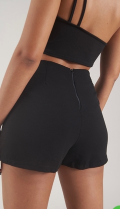 SKORT MANHATTAN CREPE NEGRO - comprar online