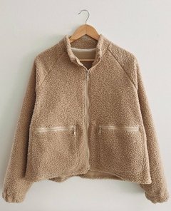 CAMPERA CHAI CORDERITO BEIGE - Vikita Store